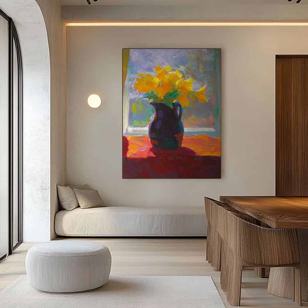 RICH TEXTURED ART "MORNING RADIANCE"