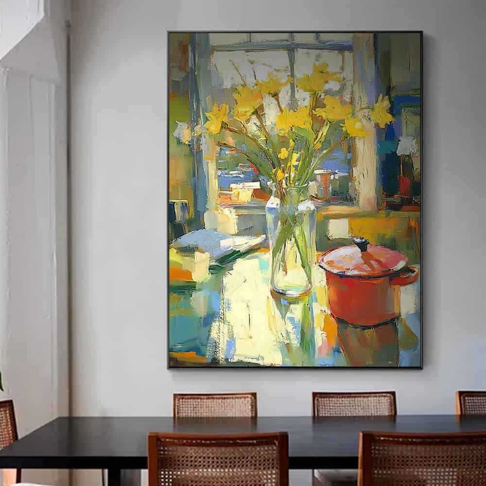 RICH TEXTURED ART "SUN-KISSED TABLE"
