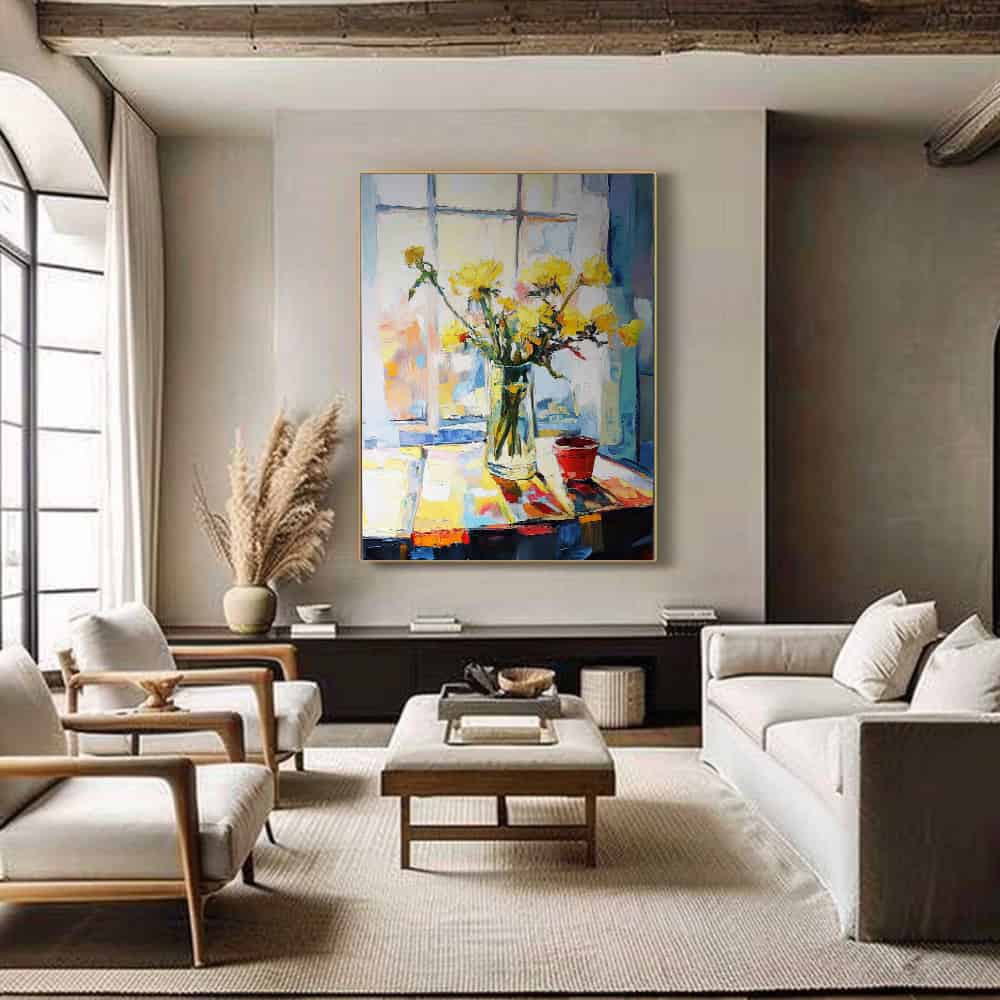 RICH TEXTURED ART "SUNDAY LIGHT"