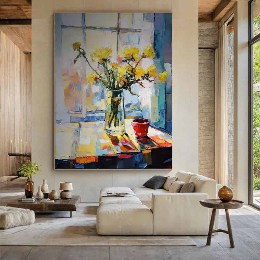 RICH TEXTURED ART "SUNDAY LIGHT"