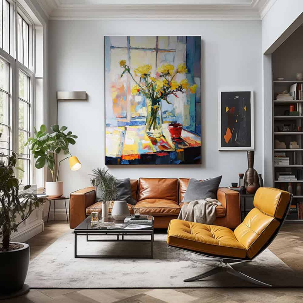 RICH TEXTURED ART "SUNDAY LIGHT"