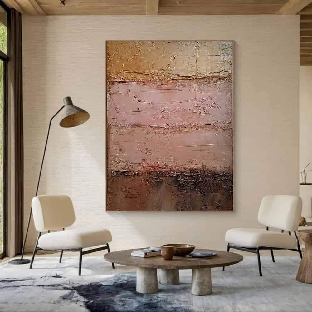 RICH TEXTURED ART "TERRA ROSA"
