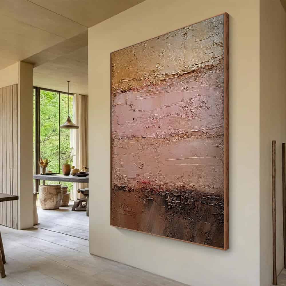 RICH TEXTURED ART "TERRA ROSA"