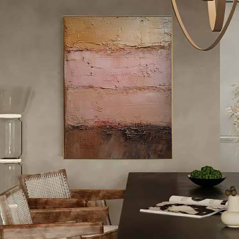 RICH TEXTURED ART "TERRA ROSA"