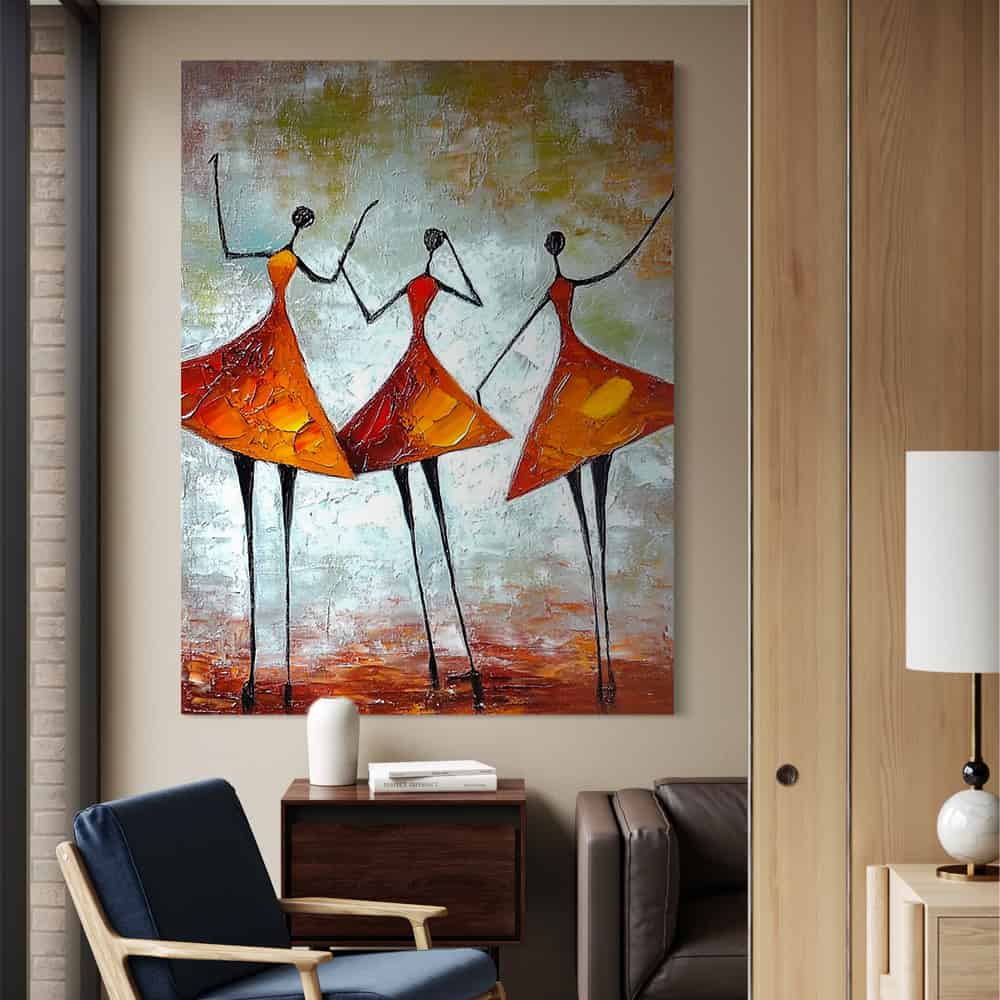 RICH TEXTURED ART "THE AUTUMN GRACES"