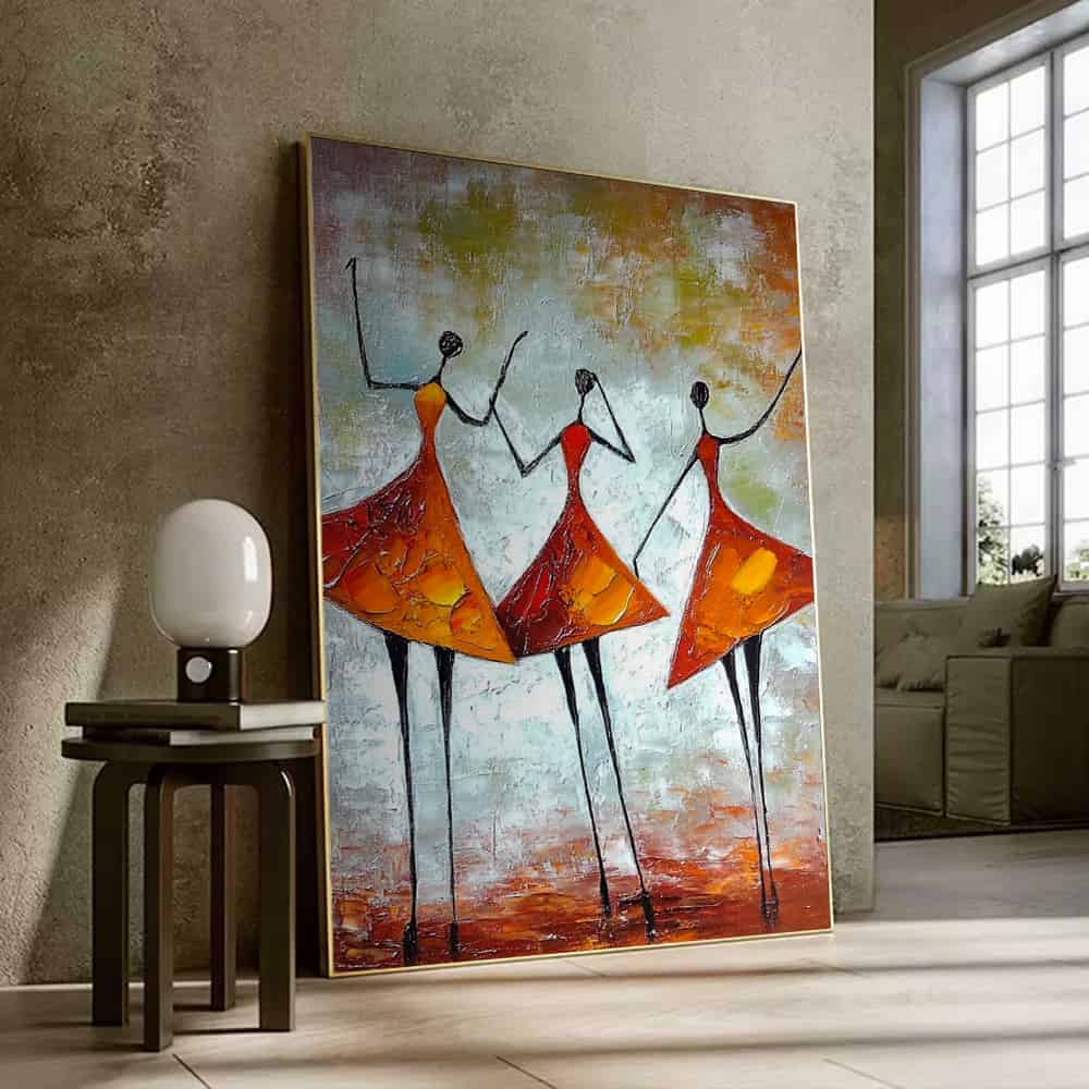 RICH TEXTURED ART "THE AUTUMN GRACES"