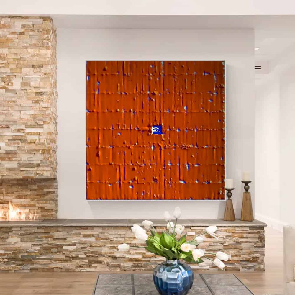 RICH TEXTURED ART "THE BLUE ANOMALY"
