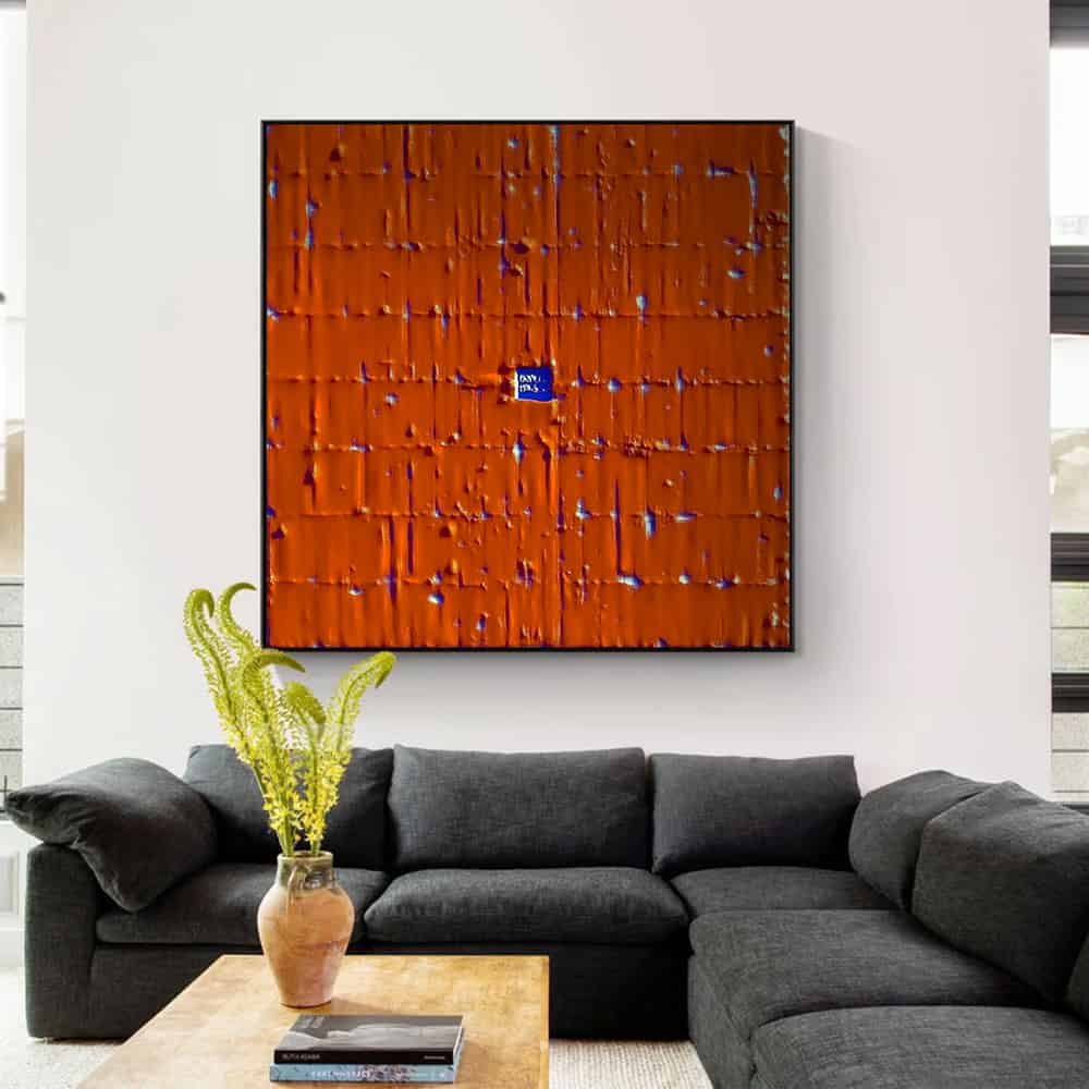 RICH TEXTURED ART "THE BLUE ANOMALY"