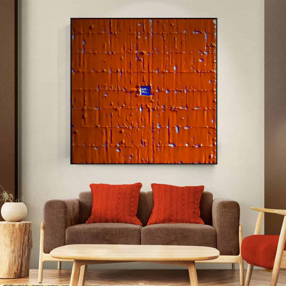RICH TEXTURED ART "THE BLUE ANOMALY"
