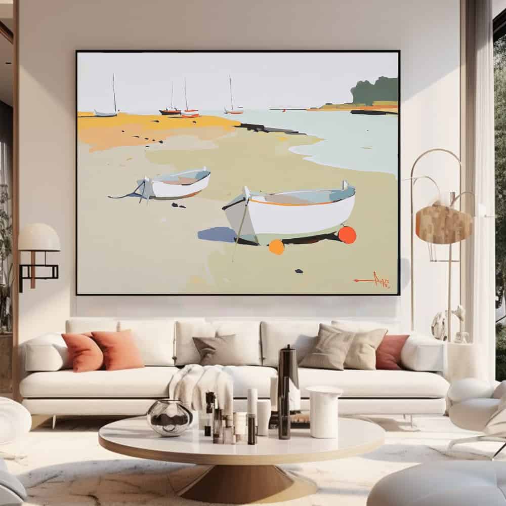 SEA & BEACH ART "HARBOR RESPITE"