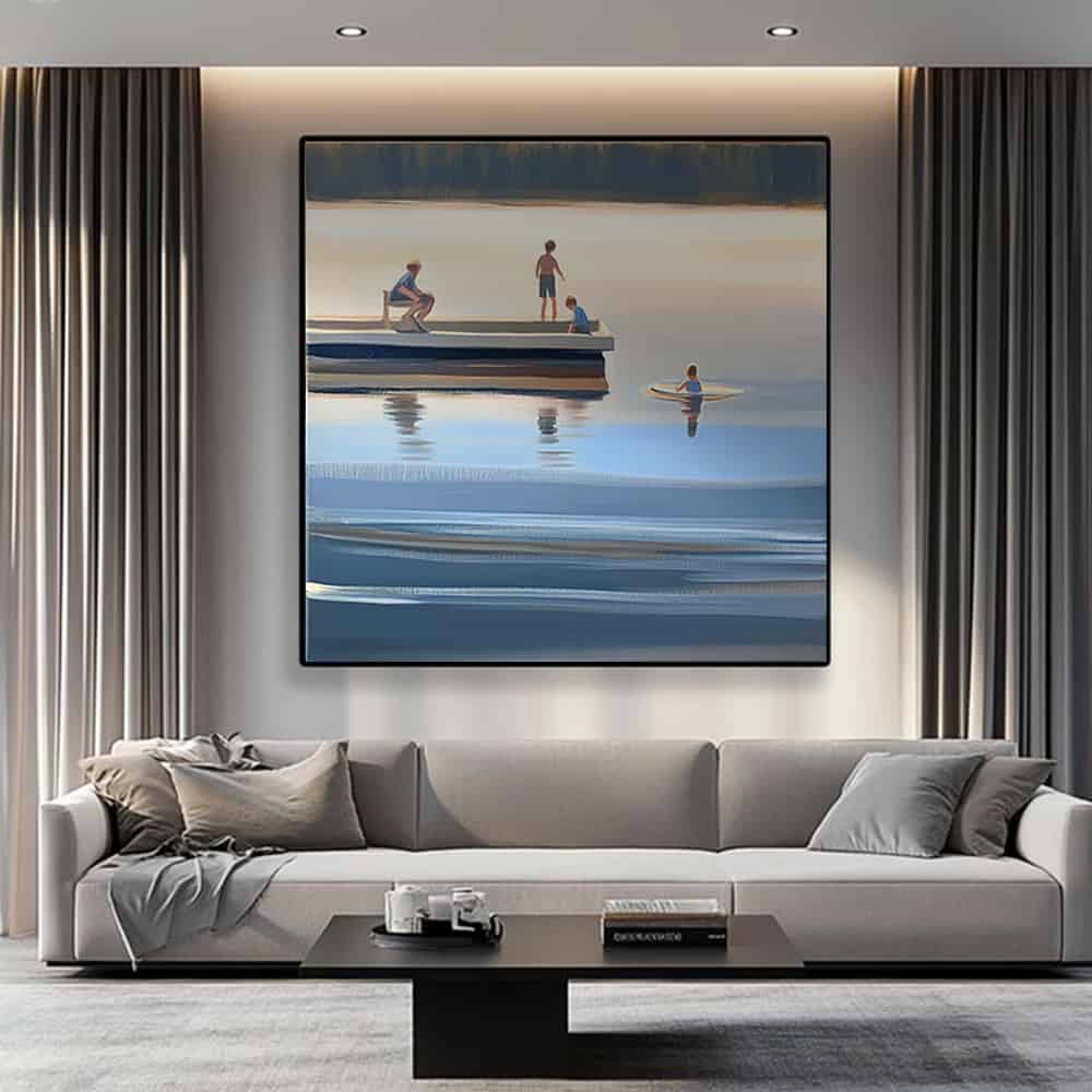 SEA & BEACH ART "LAKEHOUSE MEMORY"