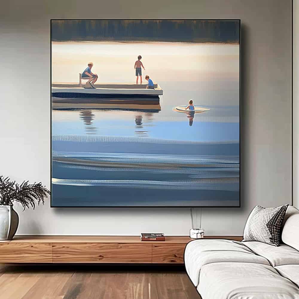 SEA & BEACH ART "LAKEHOUSE MEMORY"