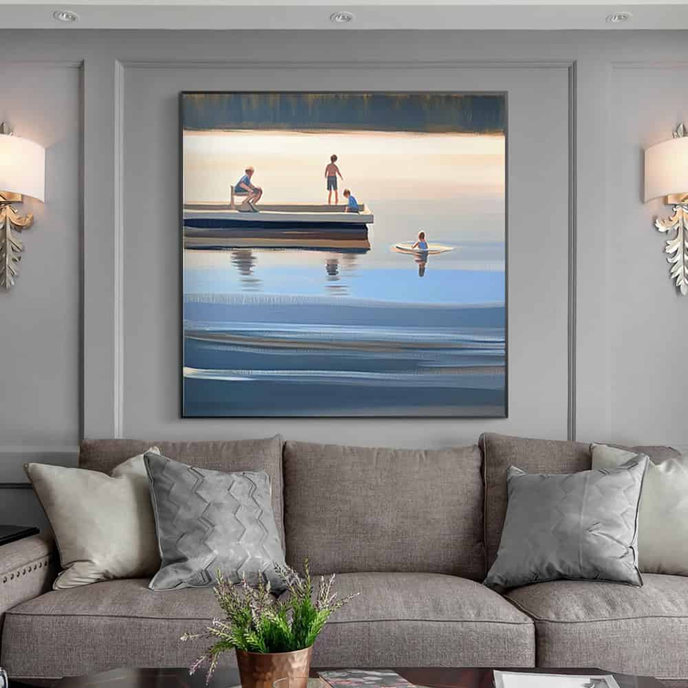 SEA & BEACH ART "LAKEHOUSE MEMORY"