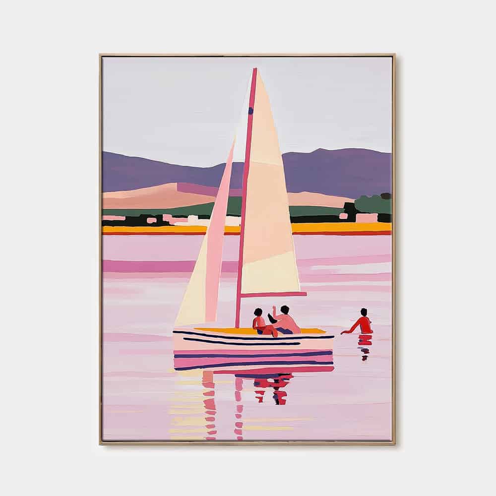 SUMMER BEACH ART "ROSY HORIZON"