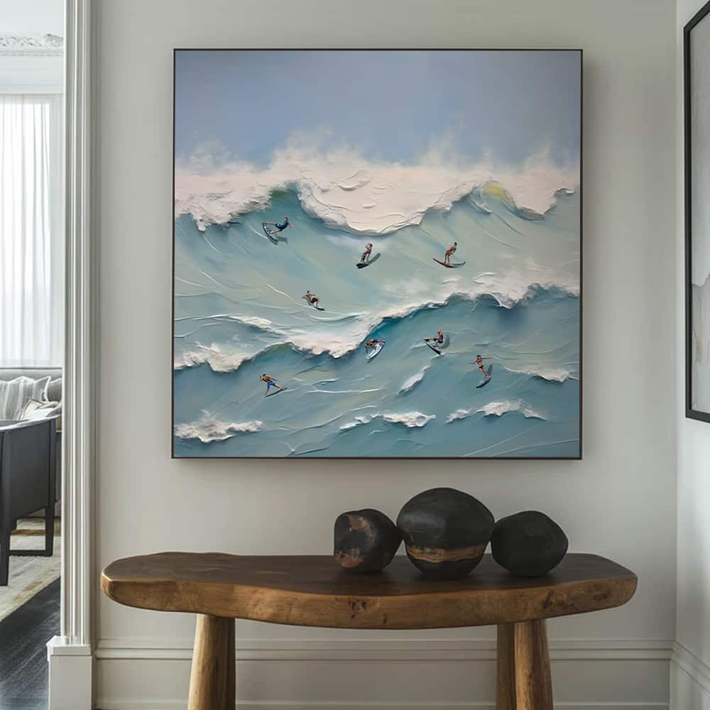 SUMMER BEACH ART "THE WAVE PARTY"