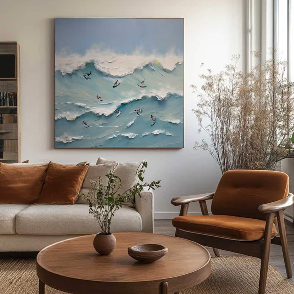 SUMMER BEACH ART "THE WAVE PARTY"