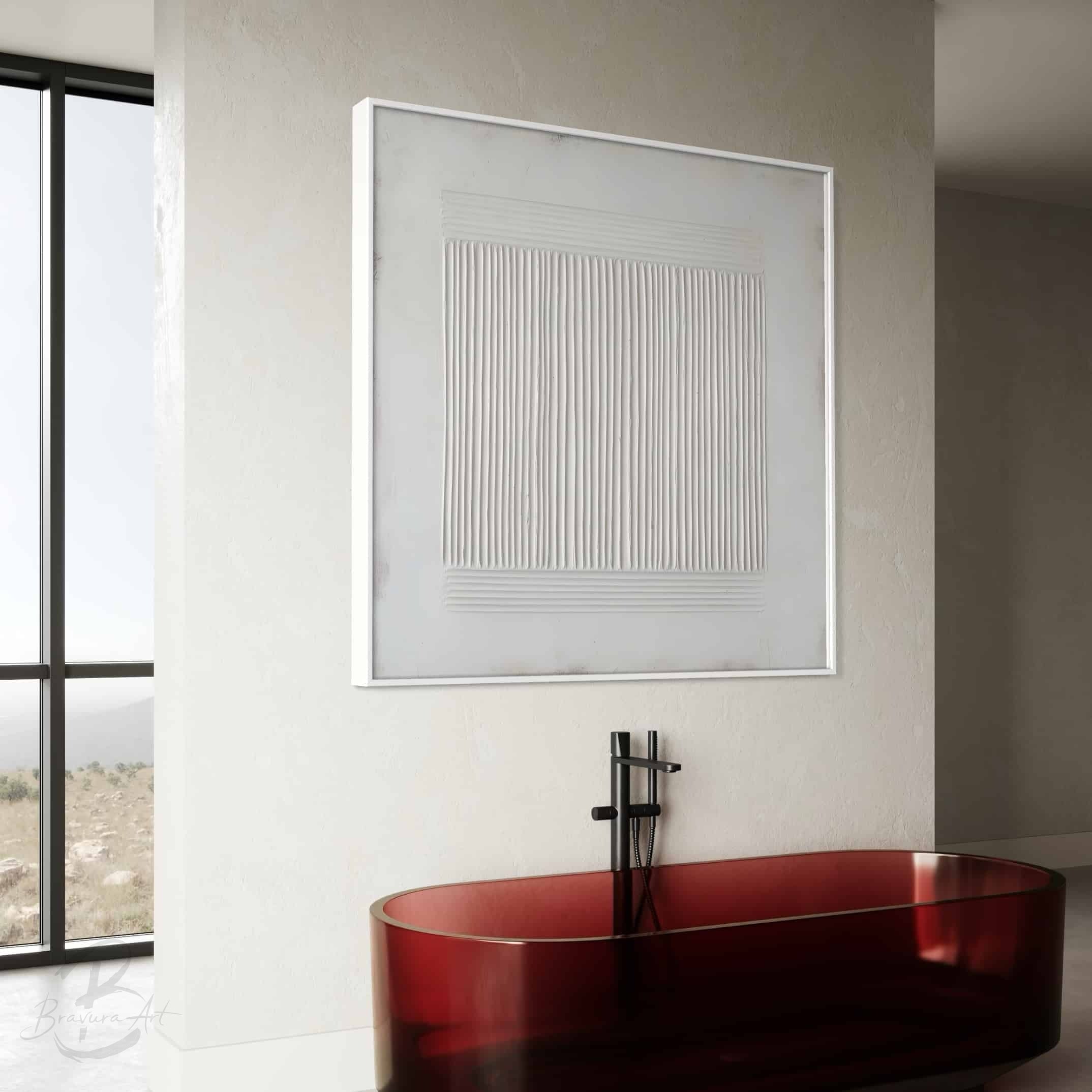 WABI SABI WALL ART "WHITE RHYTHM"