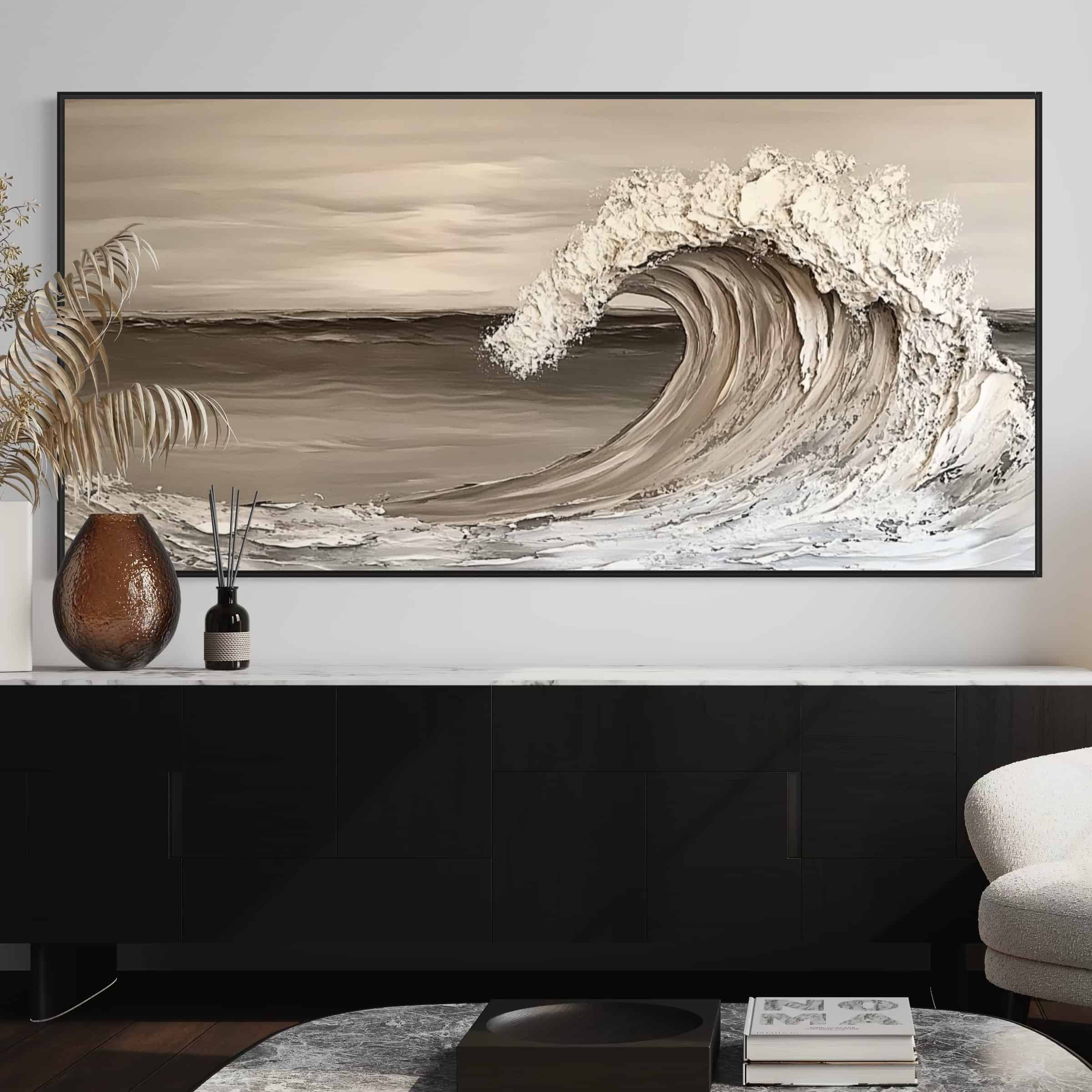 SEA & BEACH ART "STORMY BREAK"