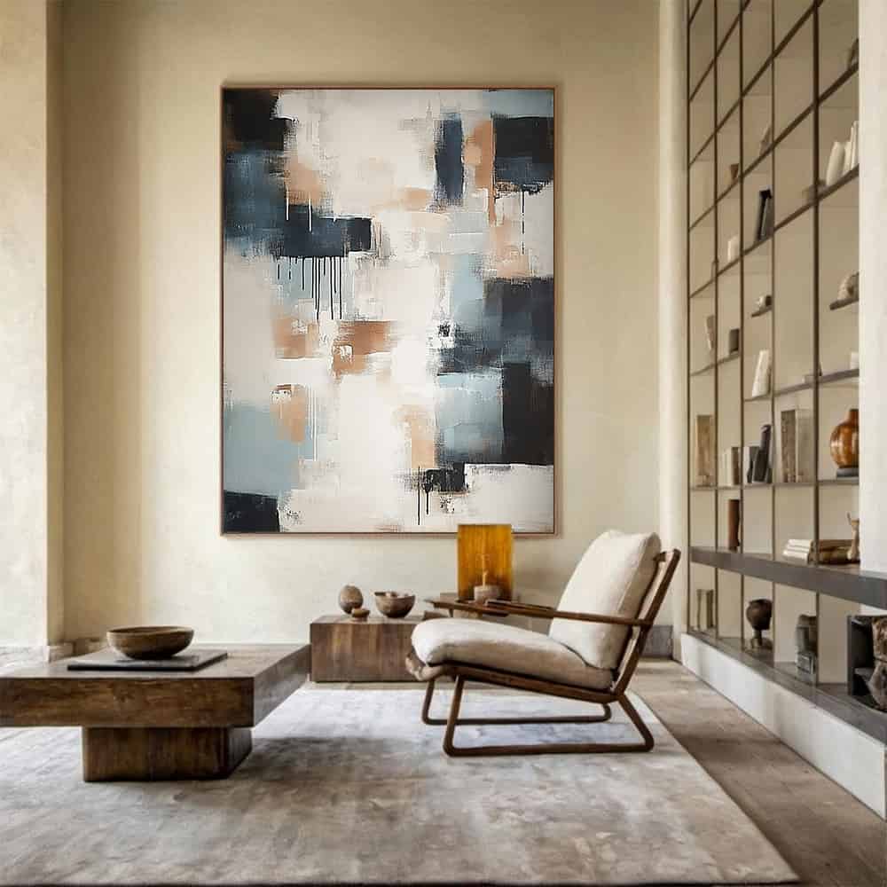 TRANSITIONAL ART "CONCRETE TEARS"