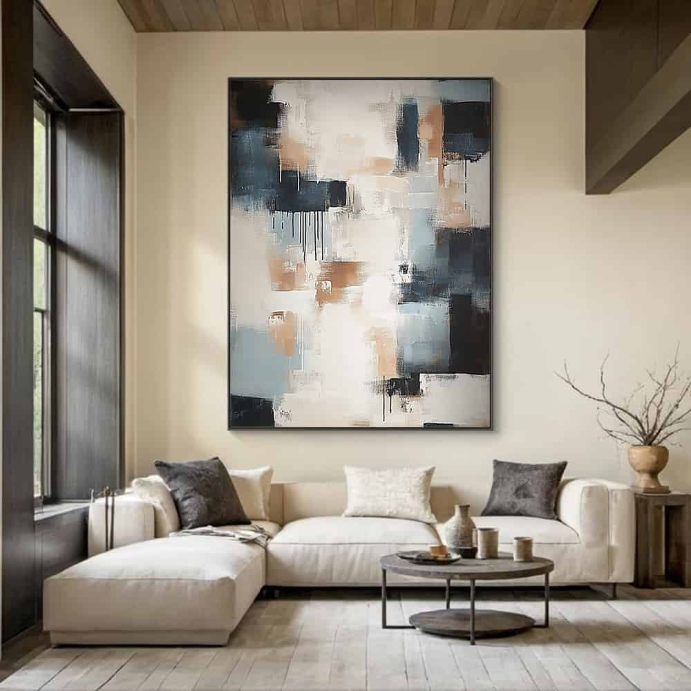 TRANSITIONAL ART "CONCRETE TEARS"