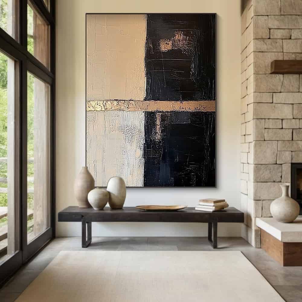 TRANSITIONAL ART "GILDED SEAM"