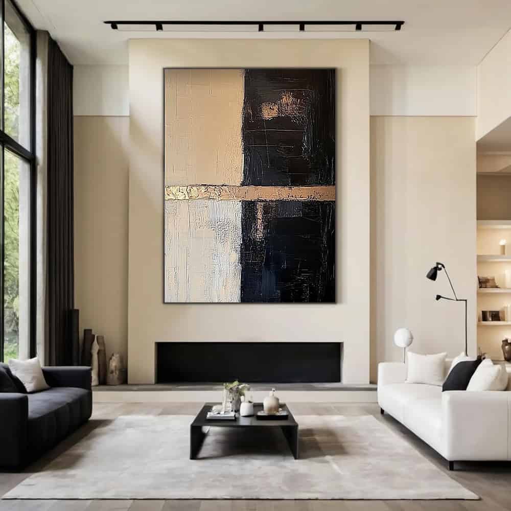 TRANSITIONAL ART "GILDED SEAM"