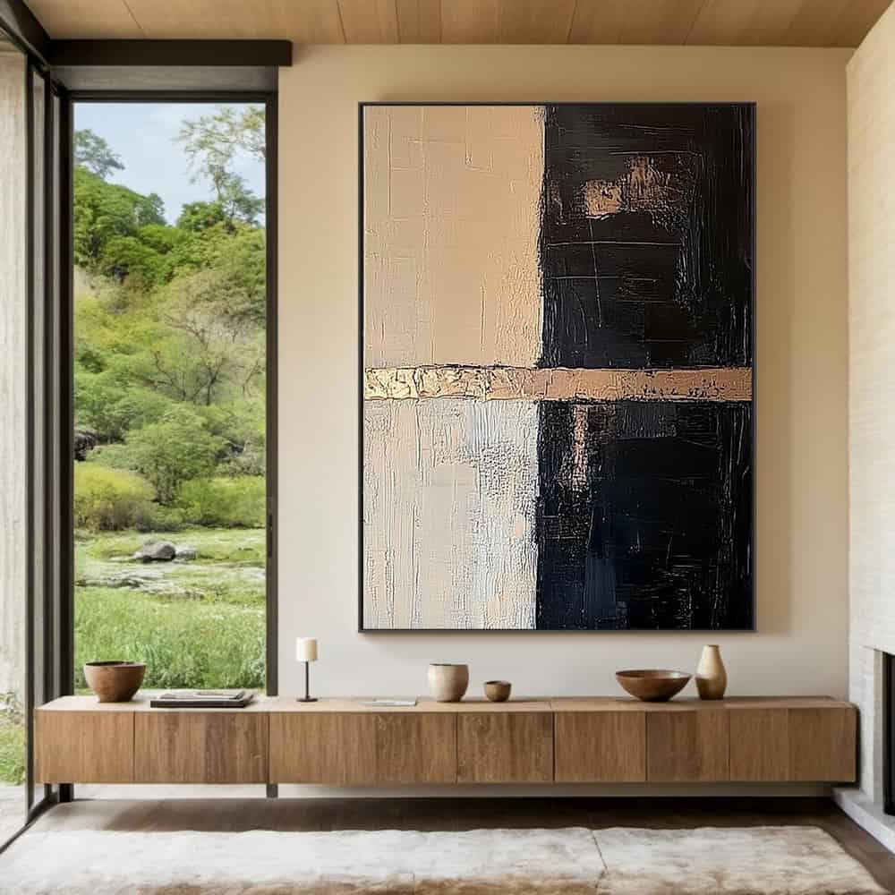 TRANSITIONAL ART "GILDED SEAM"