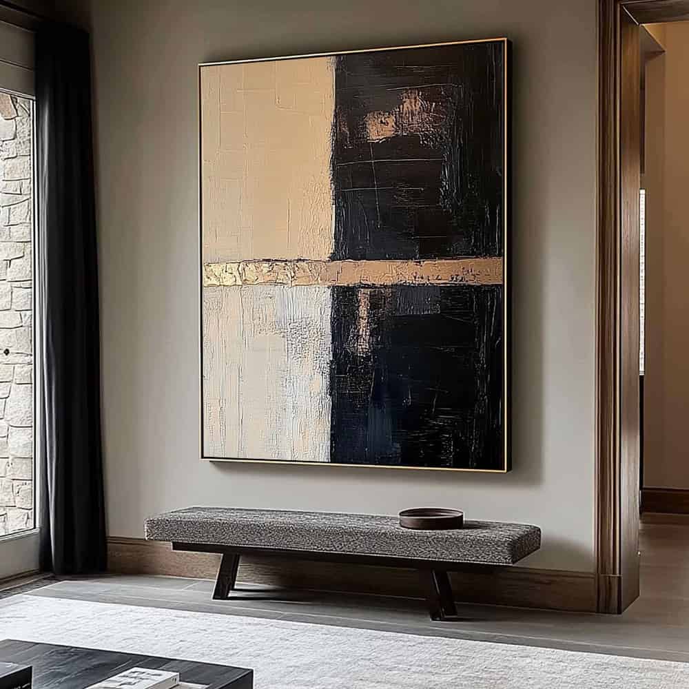 TRANSITIONAL ART "GILDED SEAM"