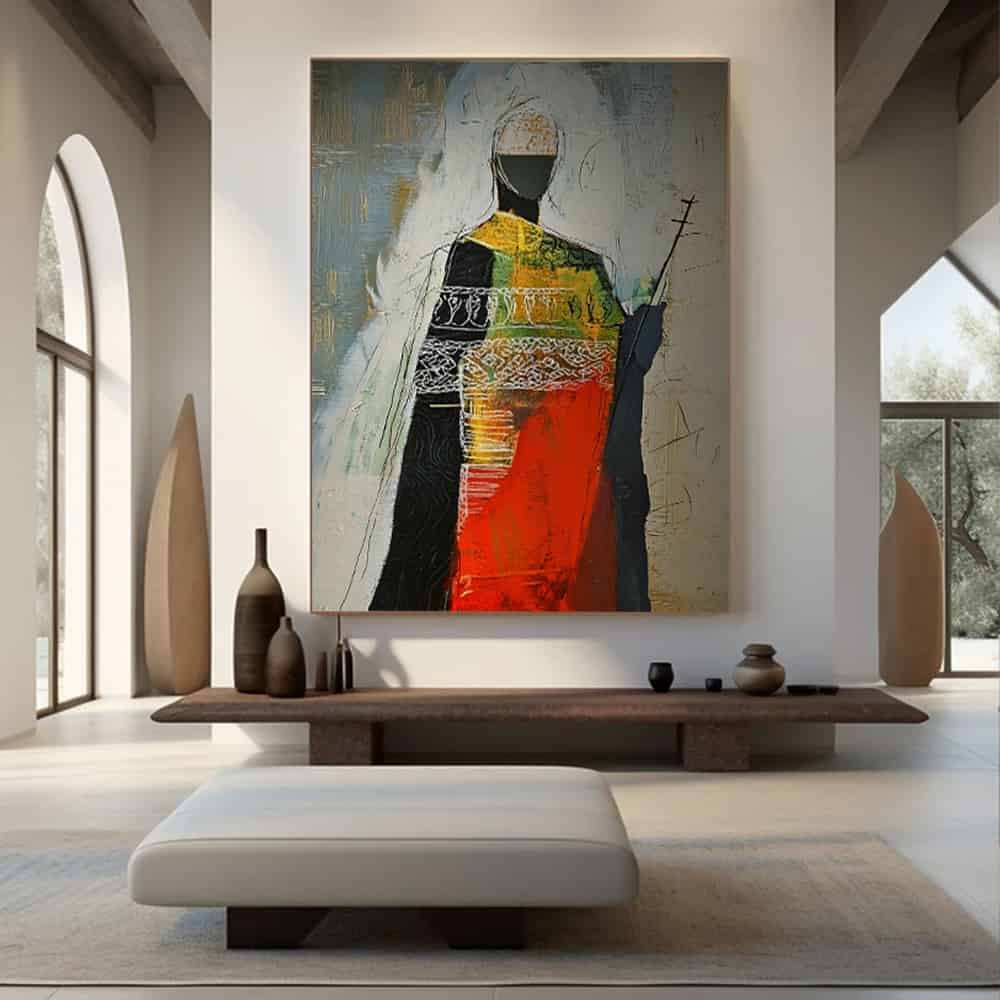 TRANSITIONAL ART "SACRED GUARDIAN"