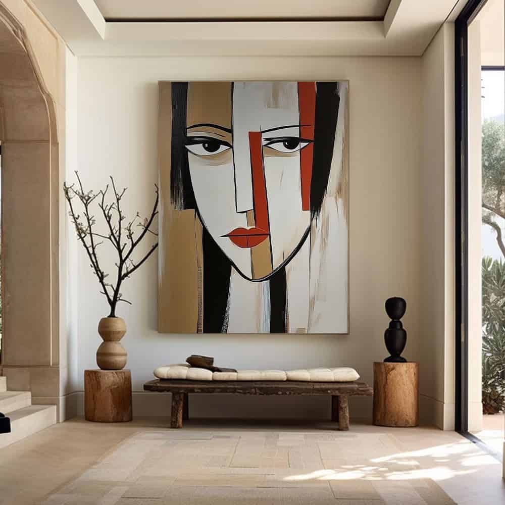 TRANSITIONAL ART "THE MODERN MASK"