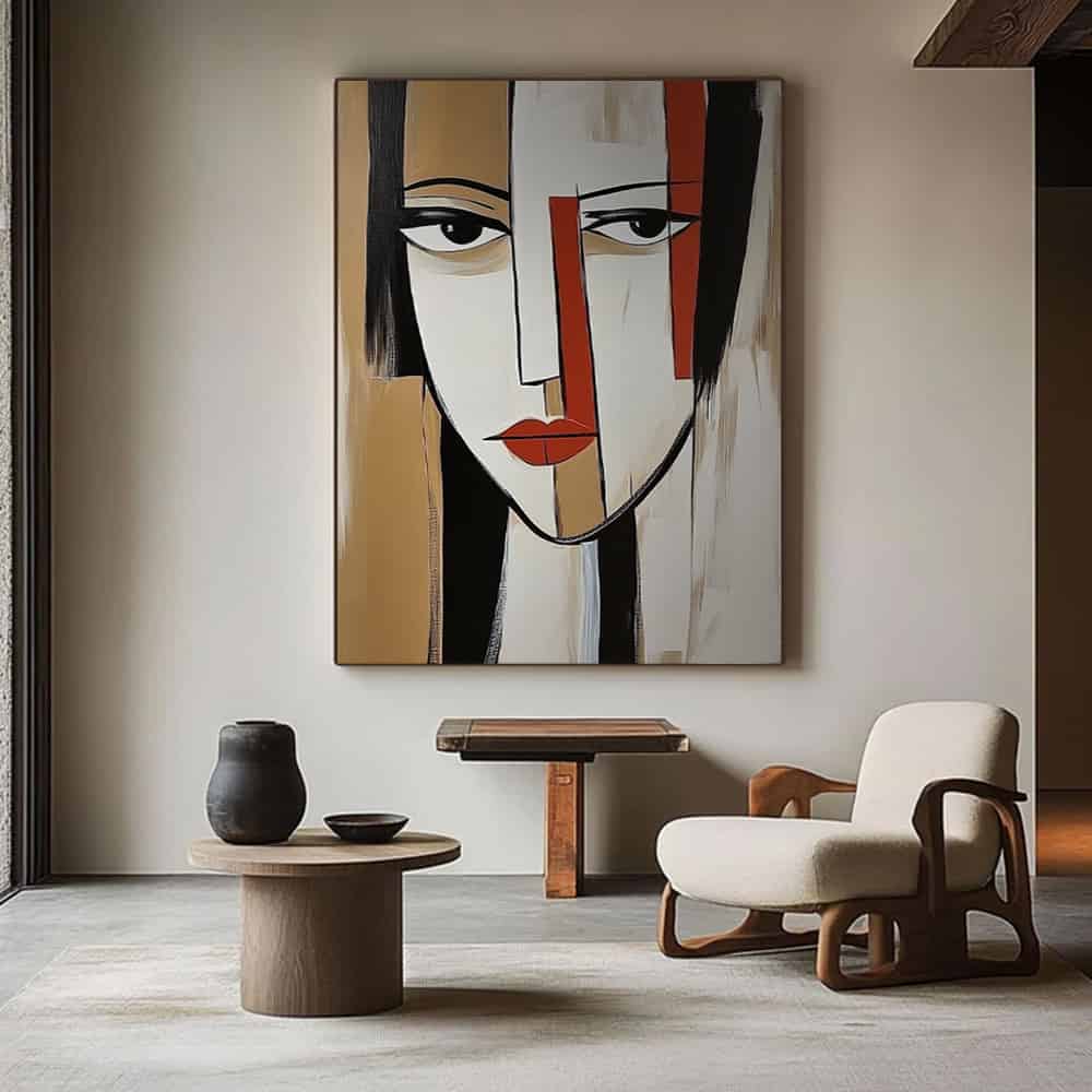TRANSITIONAL ART "THE MODERN MASK"