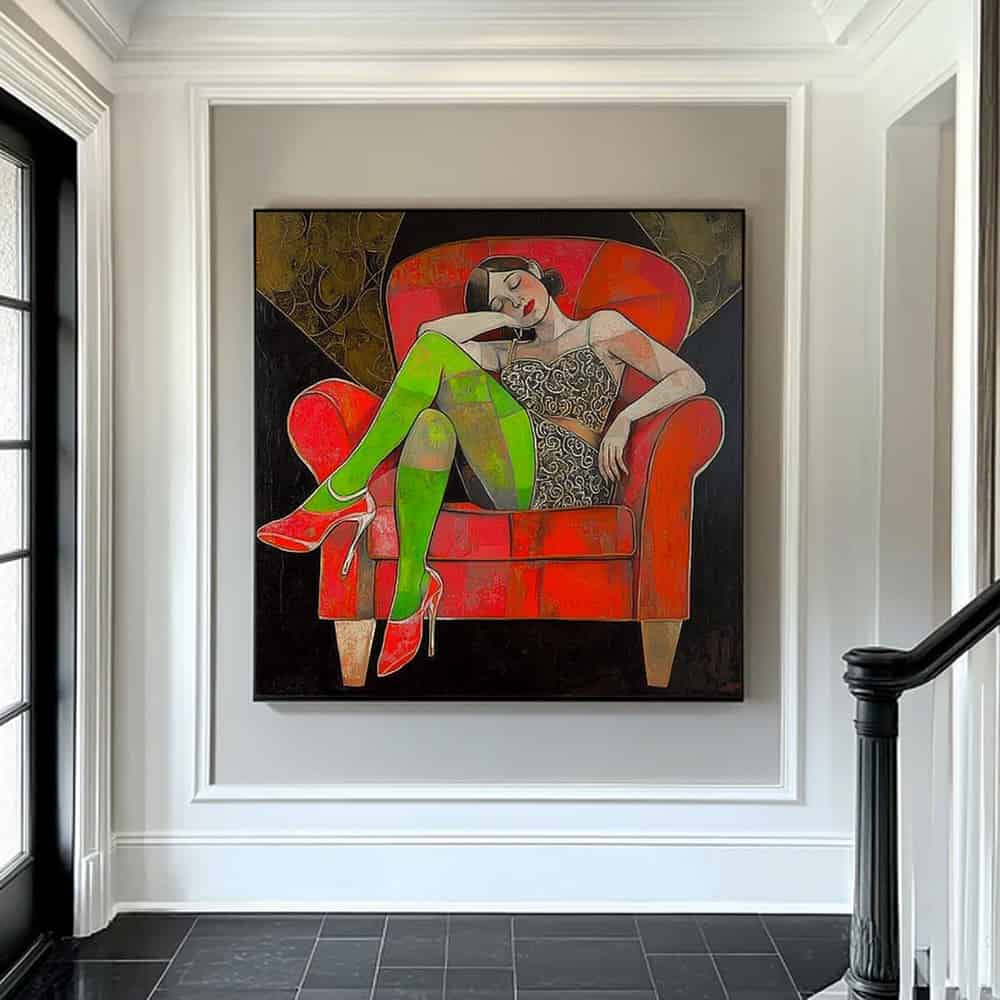 TRANSITIONAL ART "VELVET REVERIE"