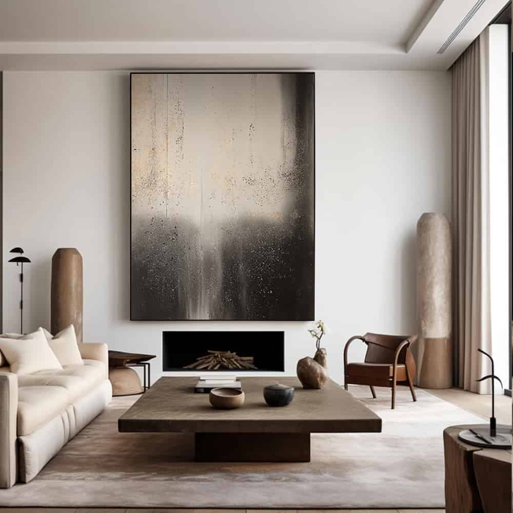 WABI SABI WALL ART "ASHEN VEIL"