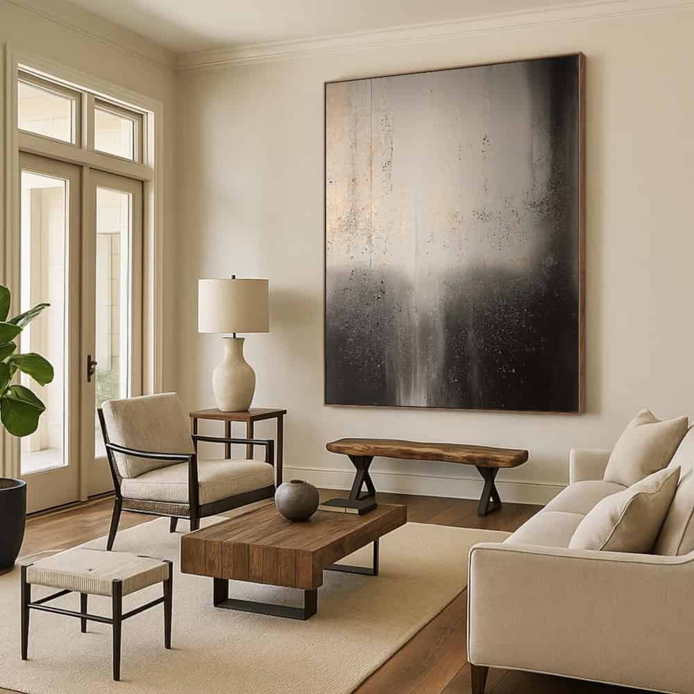 WABI SABI WALL ART "ASHEN VEIL"