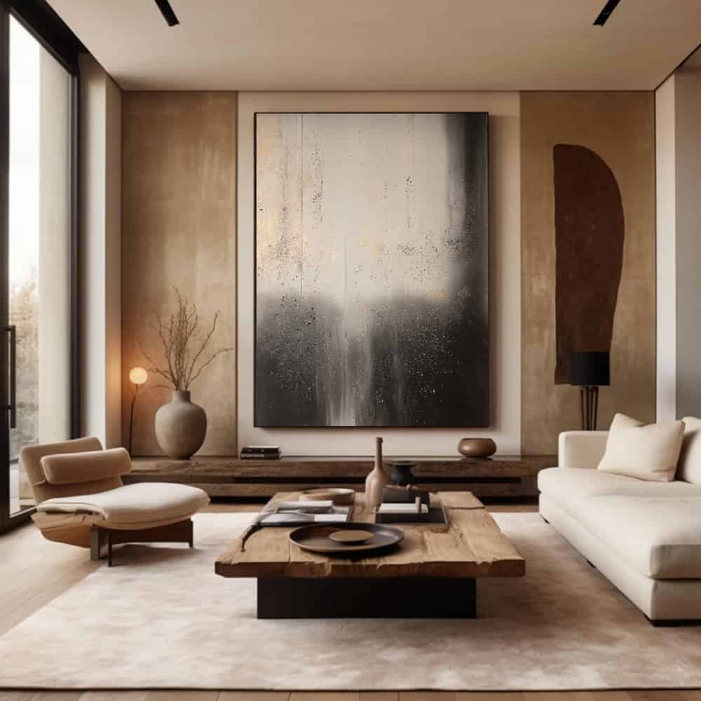WABI SABI WALL ART "ASHEN VEIL"
