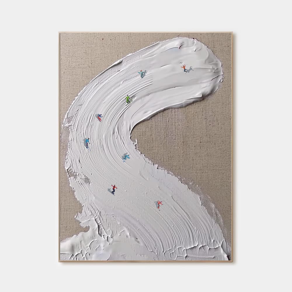 MINIMALIST ART "THE BRUSHSTROKE RIVER"