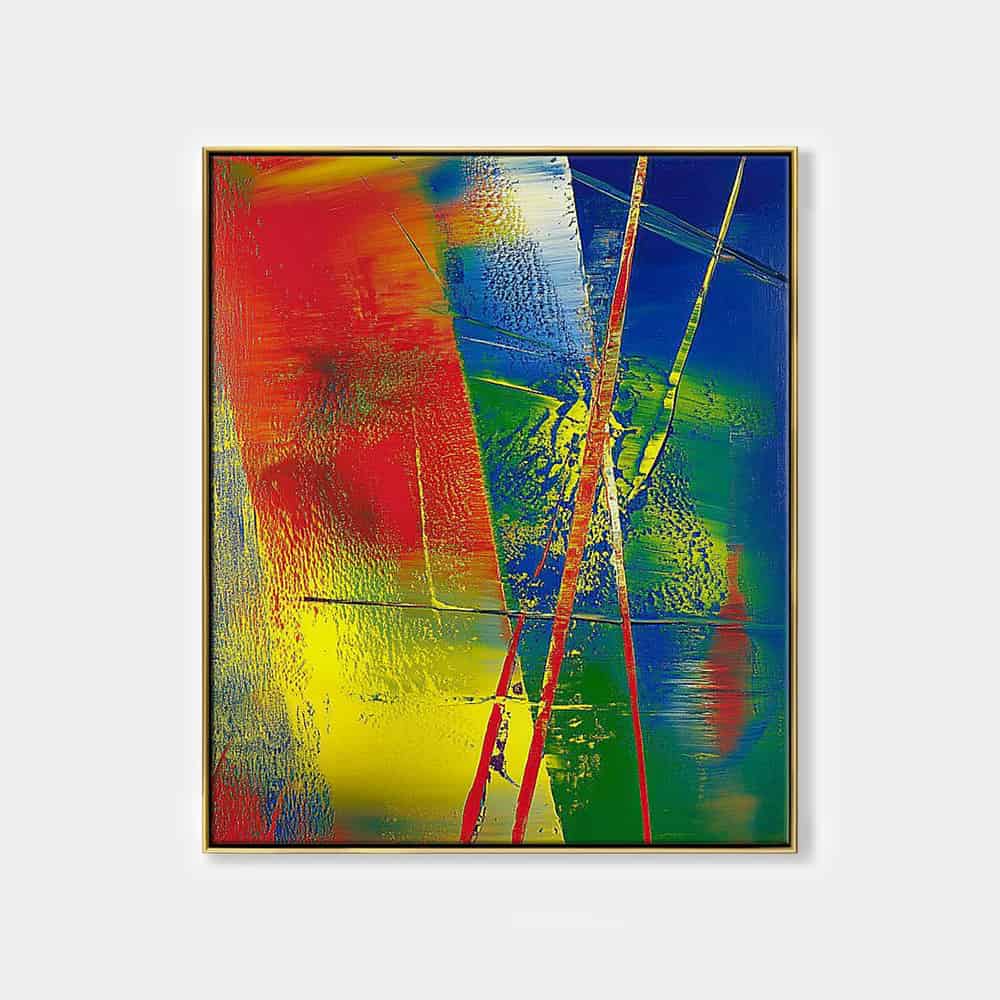 ABSTRACT COLOR FIELD PAINTING: "COLOR HARMONY"