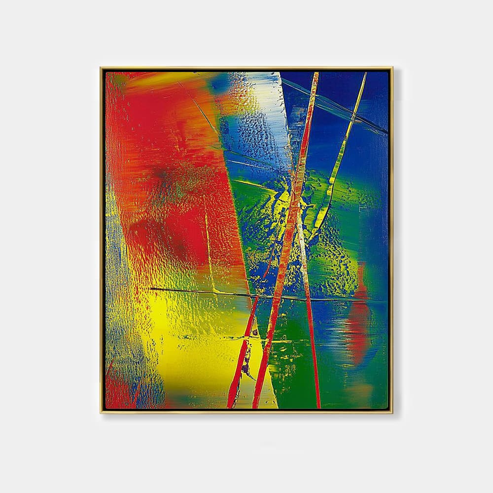 ABSTRACT COLOR FIELD PAINTING: "COLOR HARMONY"