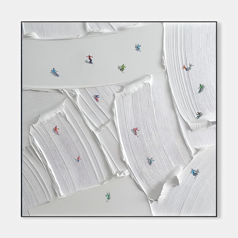 MINIMALIST ART "PATCHWORK PEAKS"