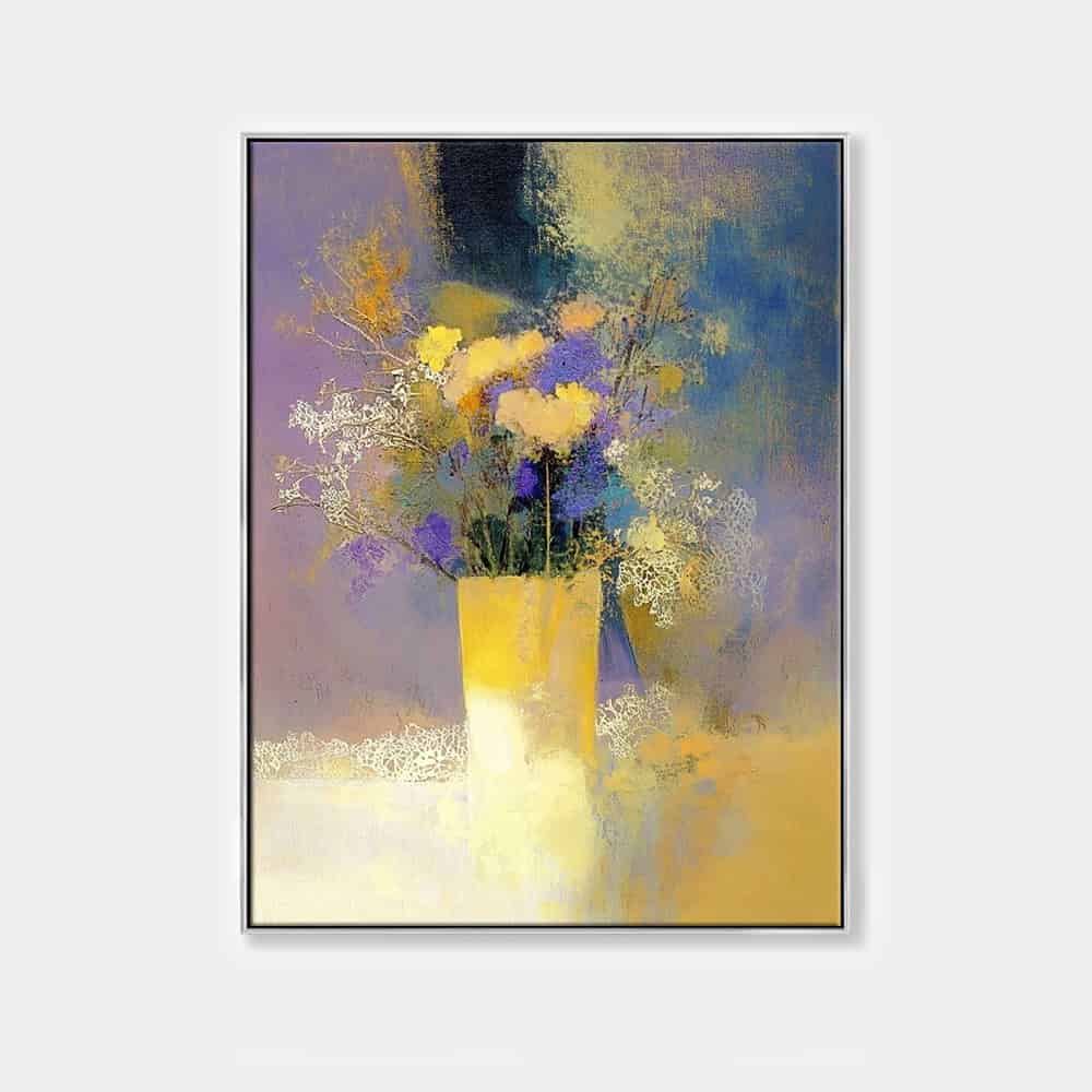 IMPRESSIONIST FLORAL PAINTING: "MELLOW BOUQUET"