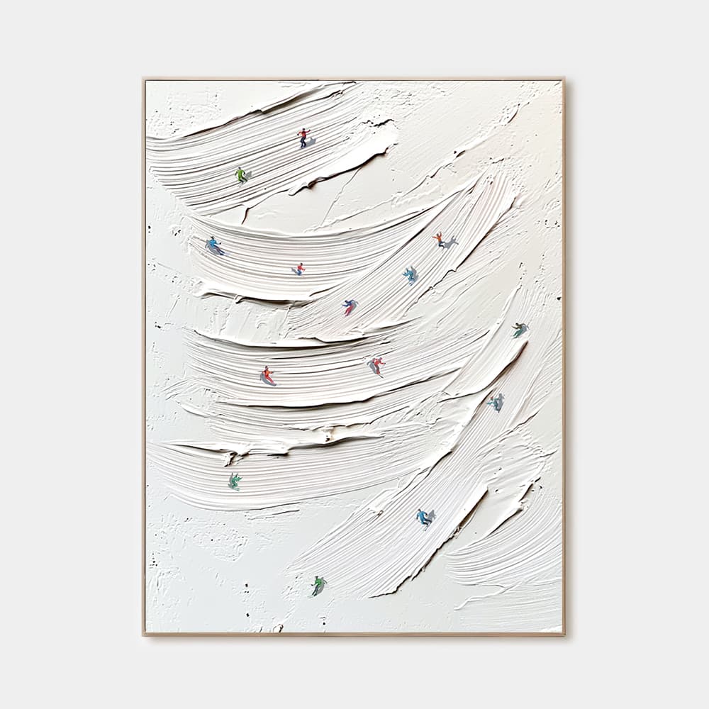 MINIMALIST ART "BRUSHSTROKE RUSH"
