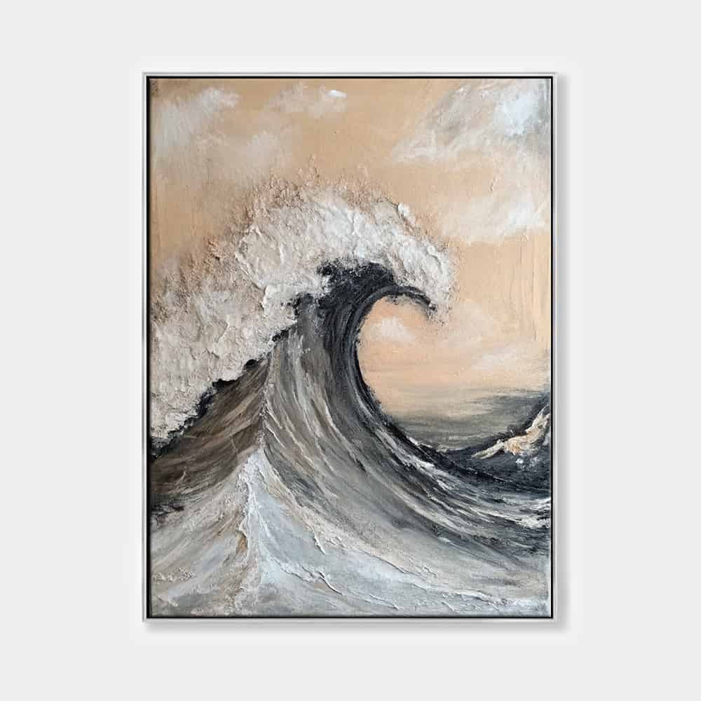 TEXTURAL PAINTING: "SANDSTORM WAVE"