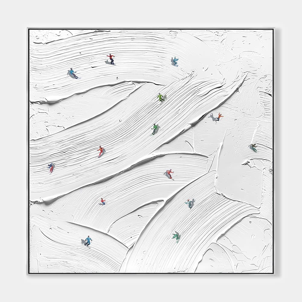 MINIMALIST ART "ALPINE CURRENTS"