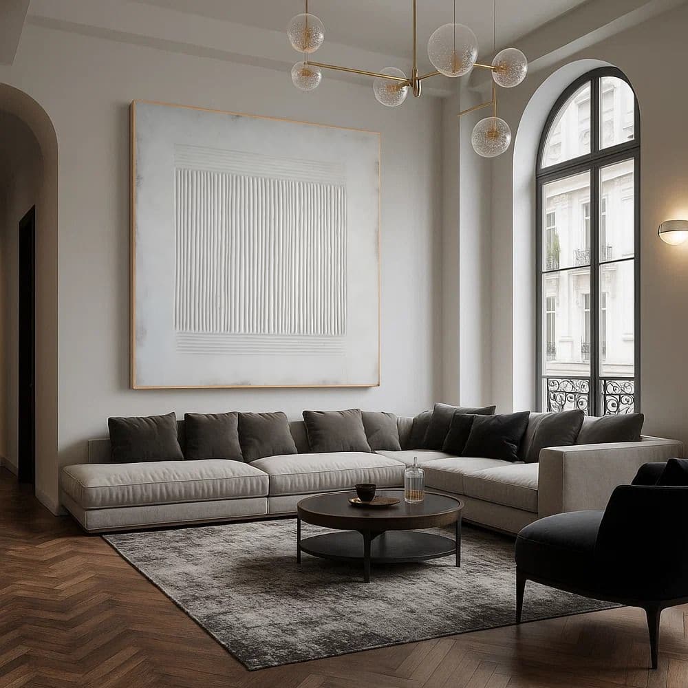 WABI SABI WALL ART "WHITE RHYTHM"