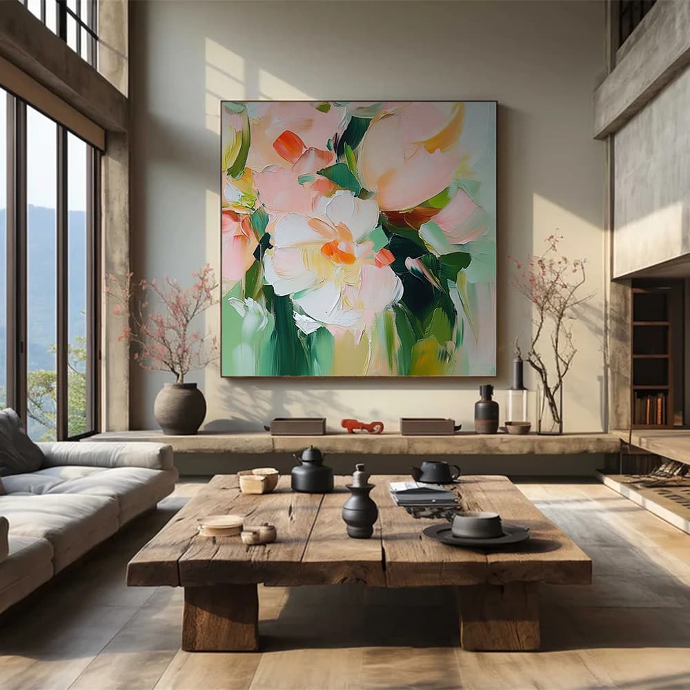 COLOR ABSTRACT ART "GENTLE POSIES"