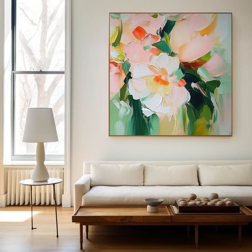 COLOR ABSTRACT ART "GENTLE POSIES"