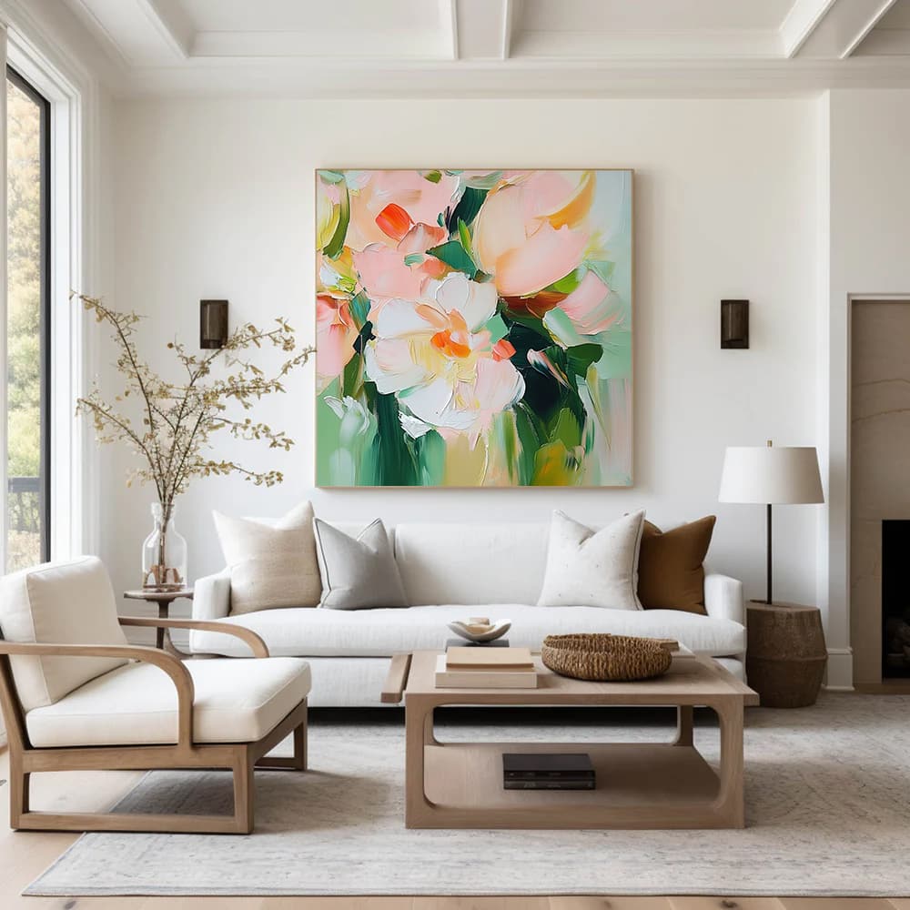COLOR ABSTRACT ART "GENTLE POSIES"