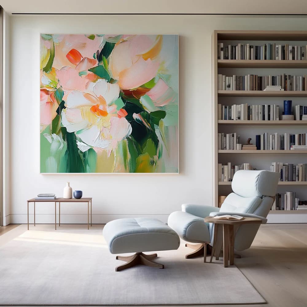 COLOR ABSTRACT ART "GENTLE POSIES"