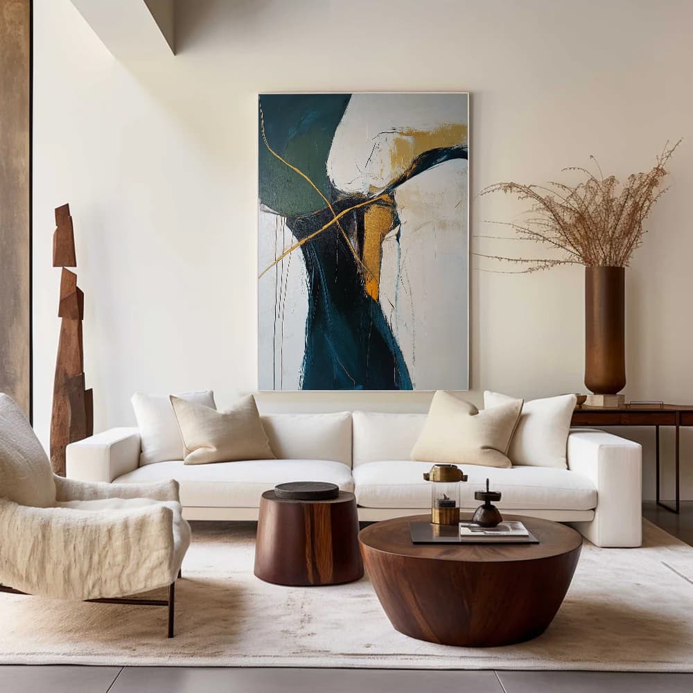 ABSTRACT ART "GOLDEN VEINS"