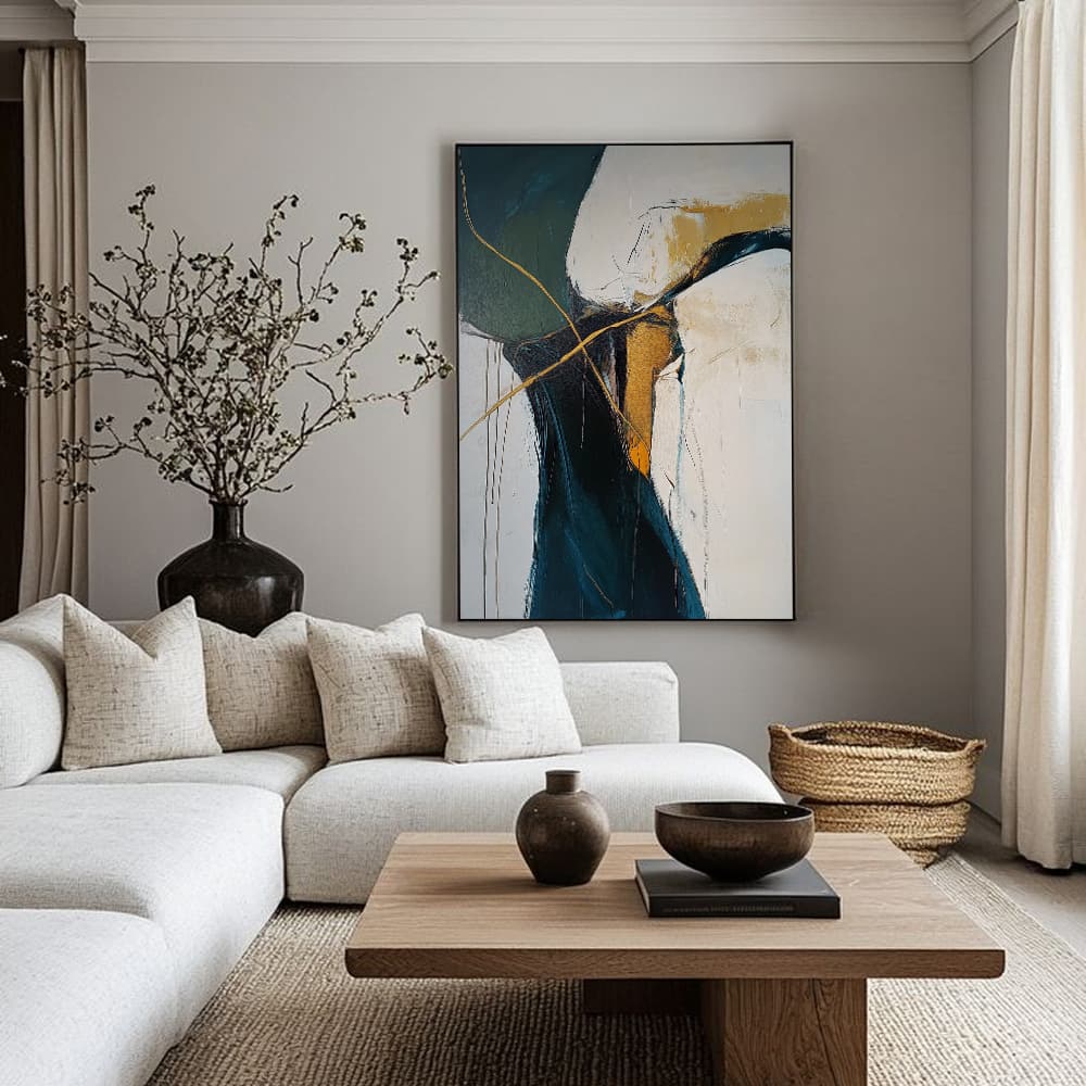 ABSTRACT ART "GOLDEN VEINS"